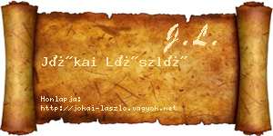 Jókai László névjegykártya