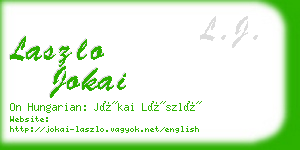 laszlo jokai business card